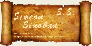 Simeon Sinobad vizit kartica